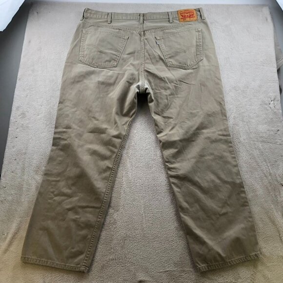Levi's Mens Pants Size 44x29 Hemmed 559 Khaki Straight Relaxed Classic Casual Po - Picture 14 of 14